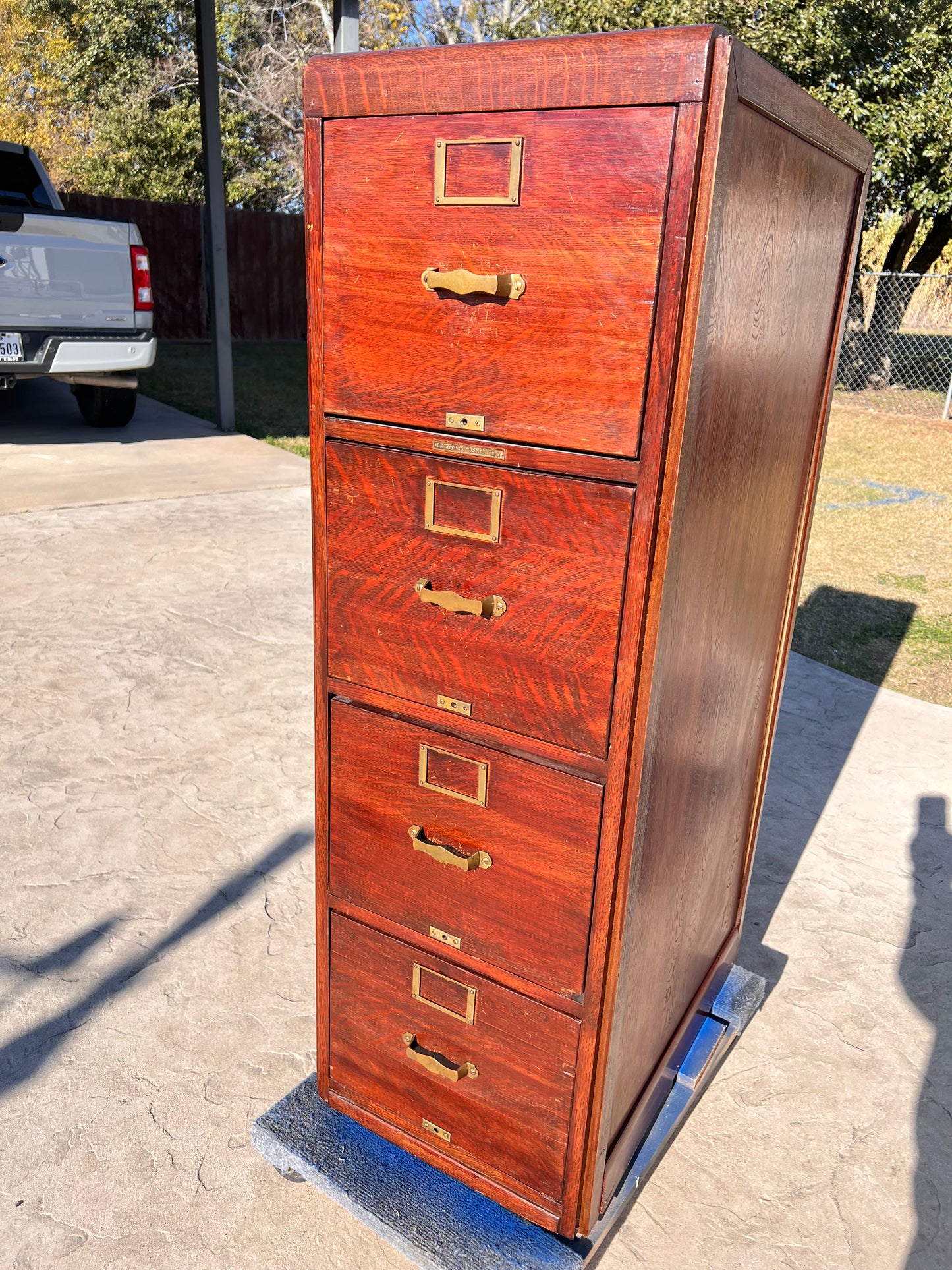 Wood Filing Cabinet