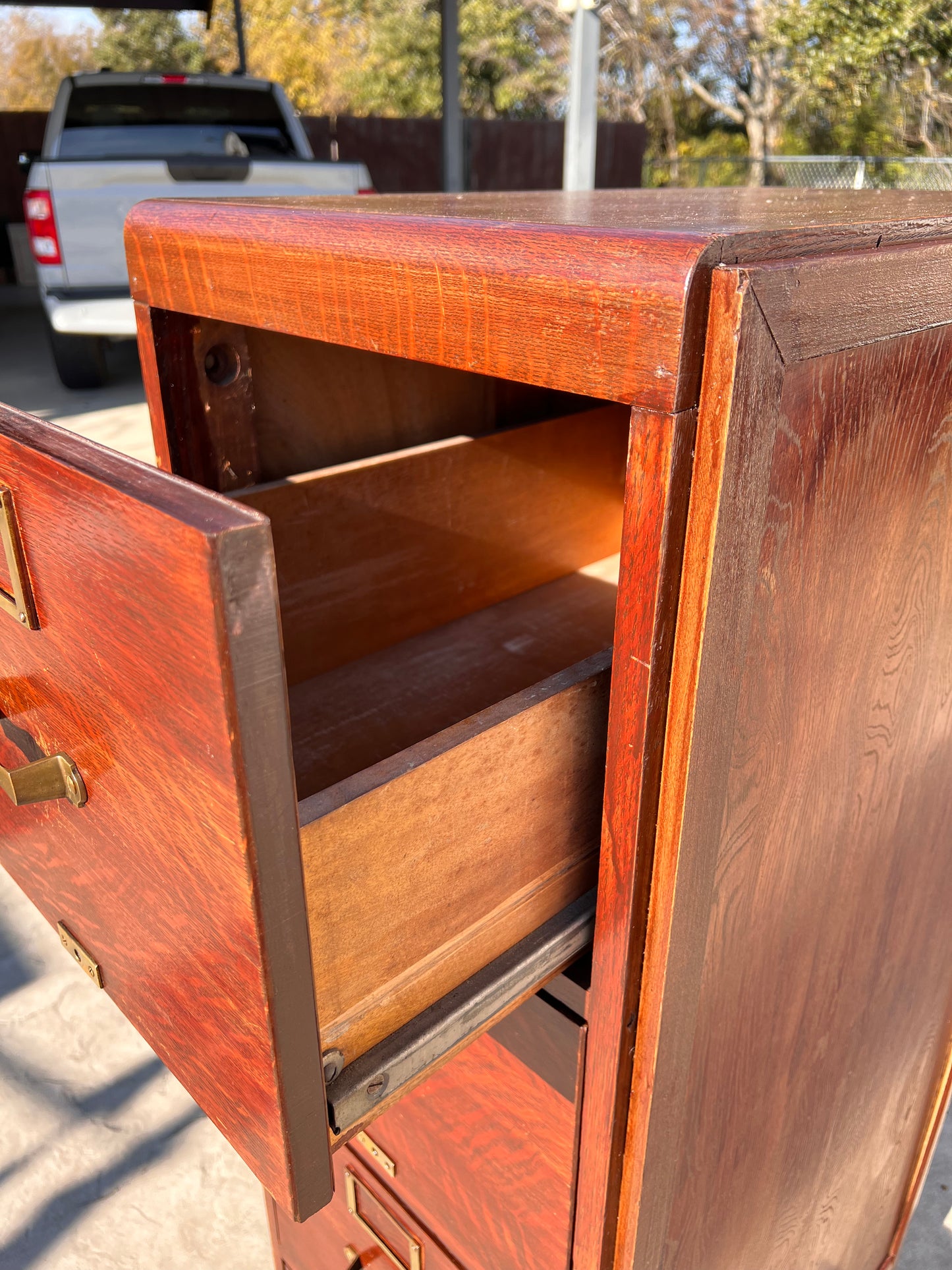 Wood Filing Cabinet